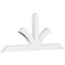Ekena Millwork Richland Architectural Grade PVC Gable Bracket, 96"W x 40"H x 4"D x 6"F, 10/12 Pitch GBP096X40X0406RIC00 - alternate 1